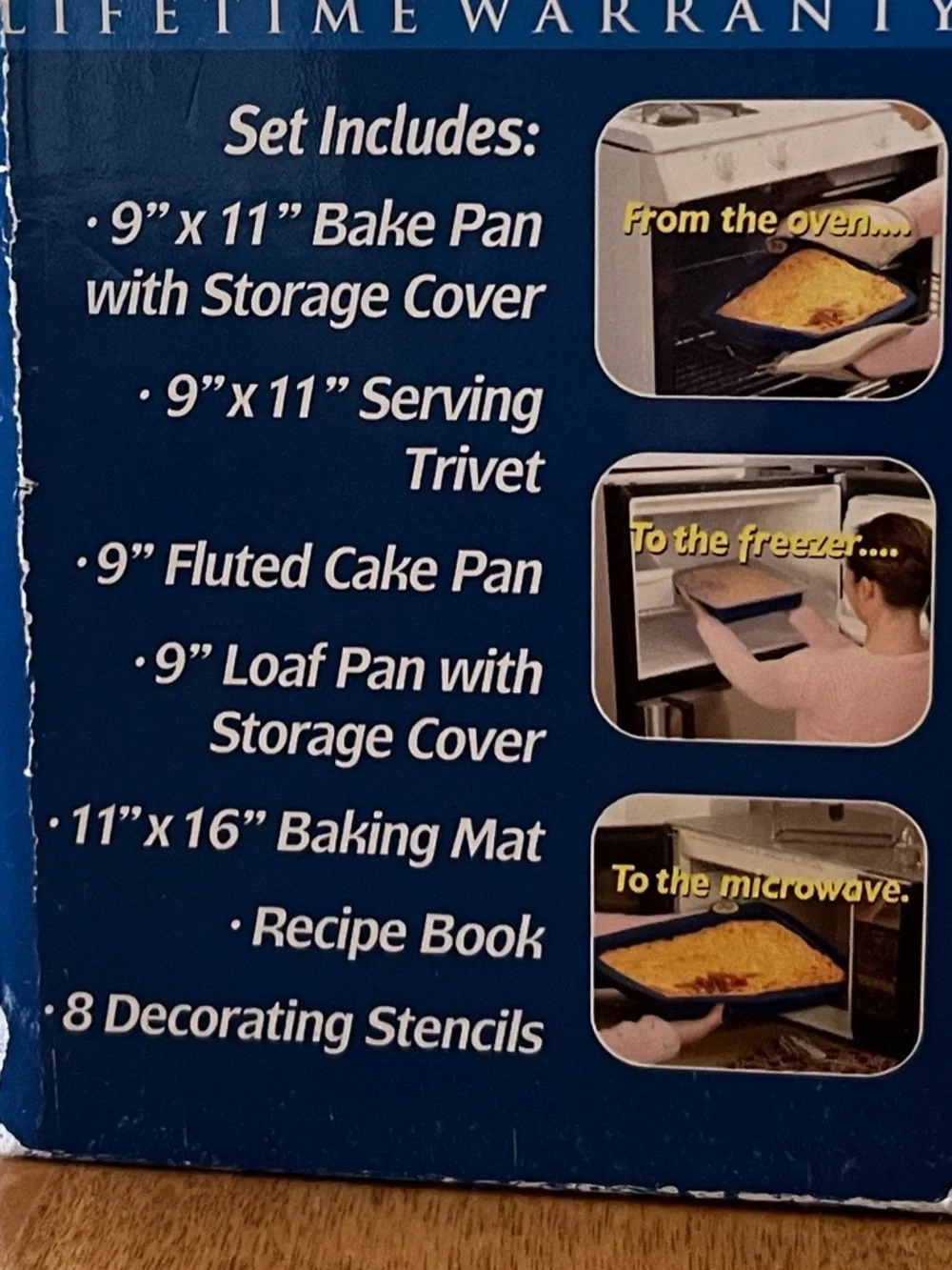 Smartware 16-Piece Non-Stick Flexible Bakeware Set - Blue